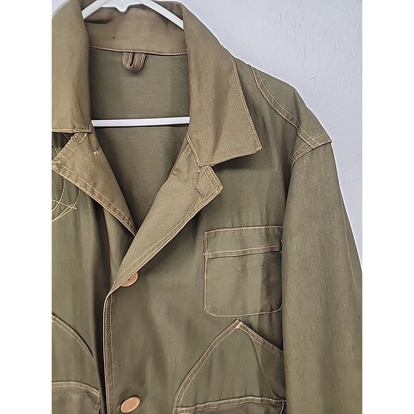 Vtg Sears Roebuck JC Higgins Field Master Hunting Workwear Jacket Coat Green - Picture 4 of 11